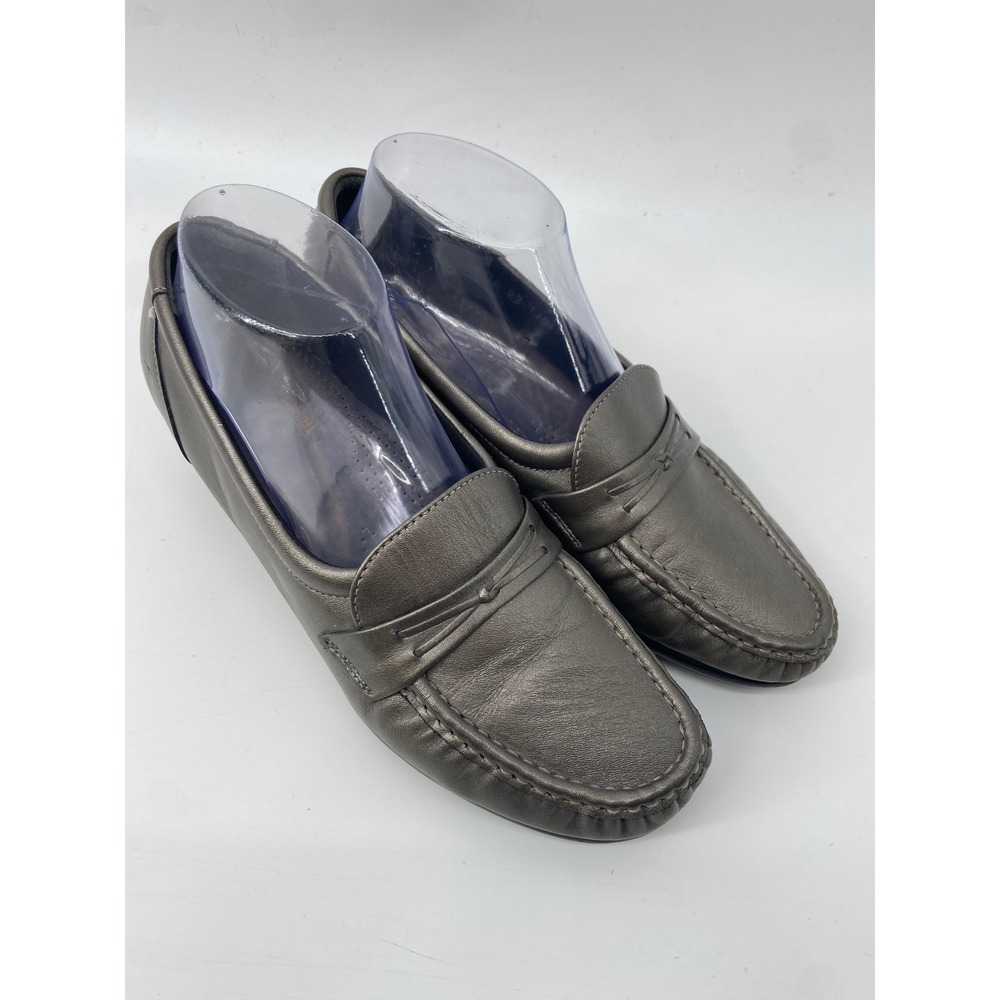 SAS Loafers Womens 8.5 Pewter Scenic Comfort Wedge Slip On Walking Shoes Office